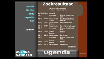 De uitagenda van september 2000